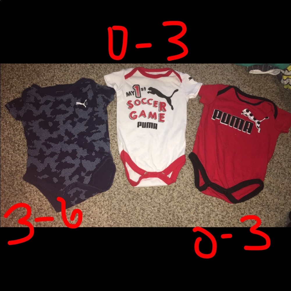 Puma onesies
